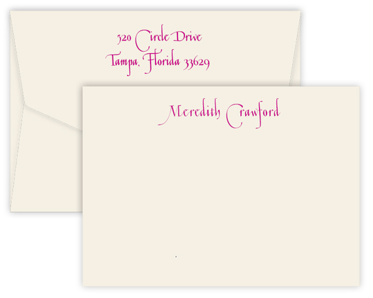 Triple Thick Casual Flat Note Cards